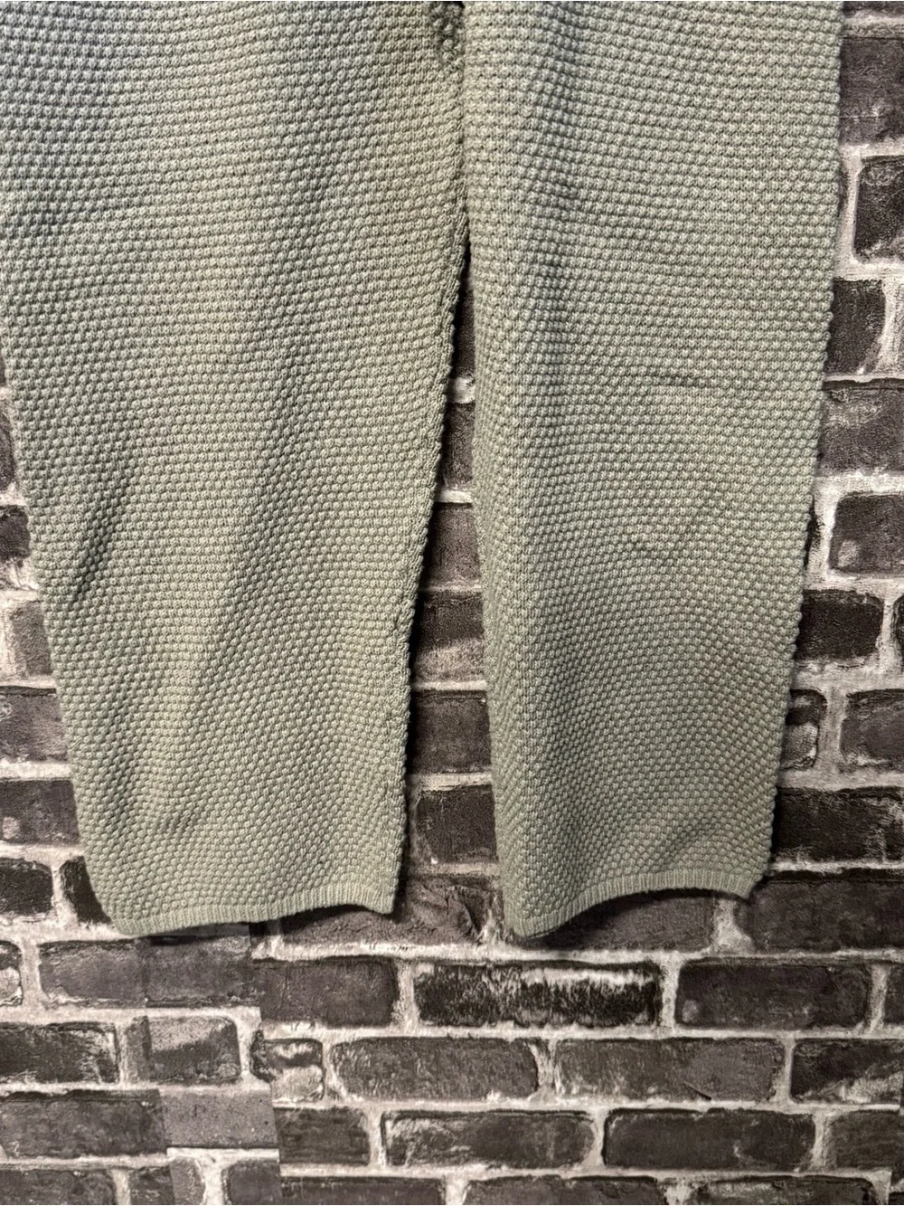 Free People Beach Hailee Knitted Jumpsuit stone green gray